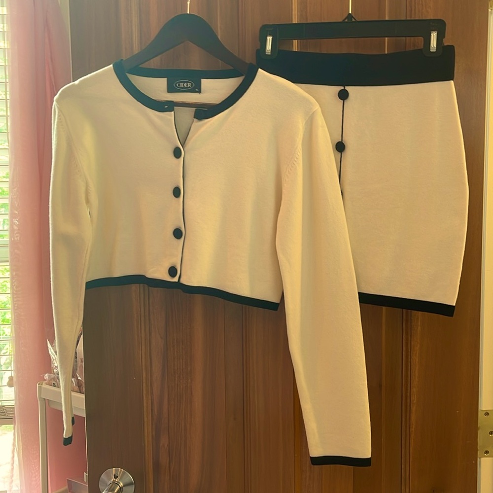 Cider Two Piece Sweater & Skirt Set